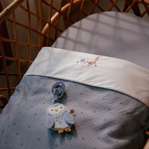 Little Dutch Wiegedecke - Pure Denim Blue 100x70cm