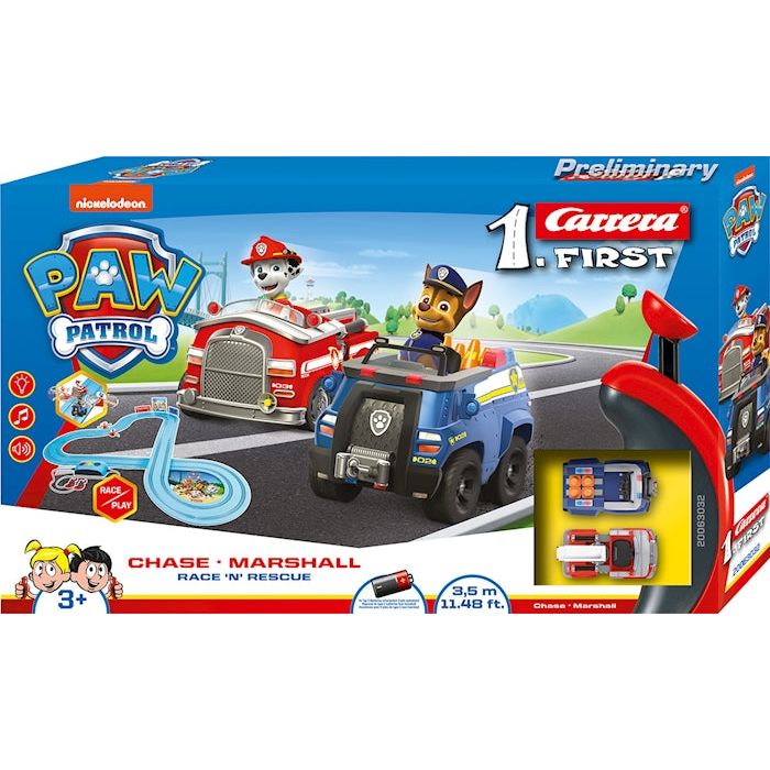 Carrera FIRST Paw Patrol Race'n' Rescue Chase & Marshall