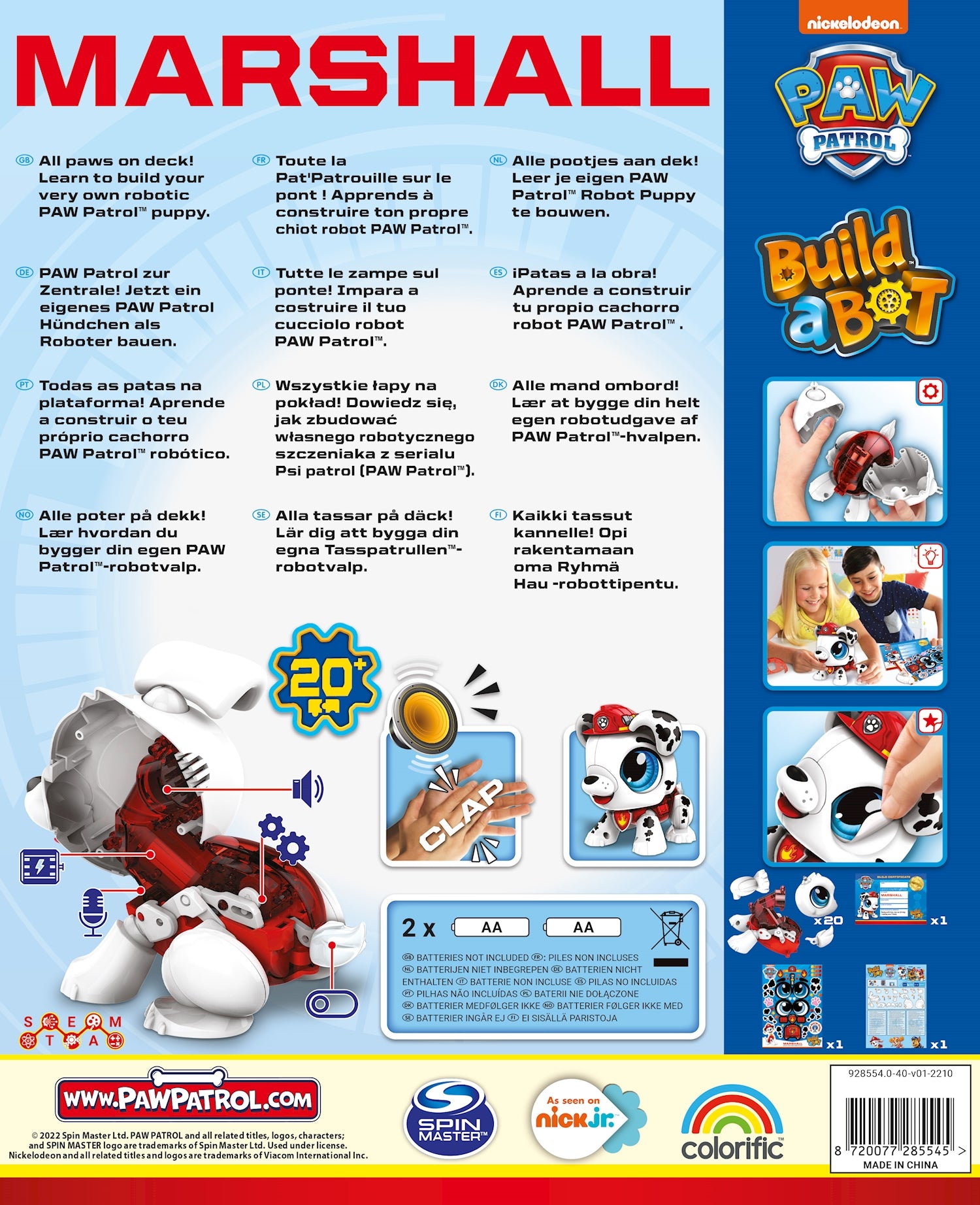 Build a Bot Paw Patrol Marshall
