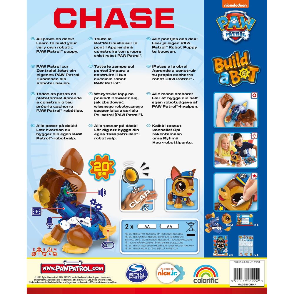 Build a Bot Paw Patrol Chase