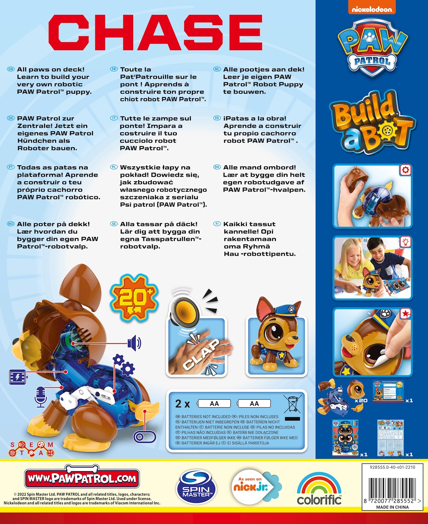 Build a Bot Paw Patrol Chase
