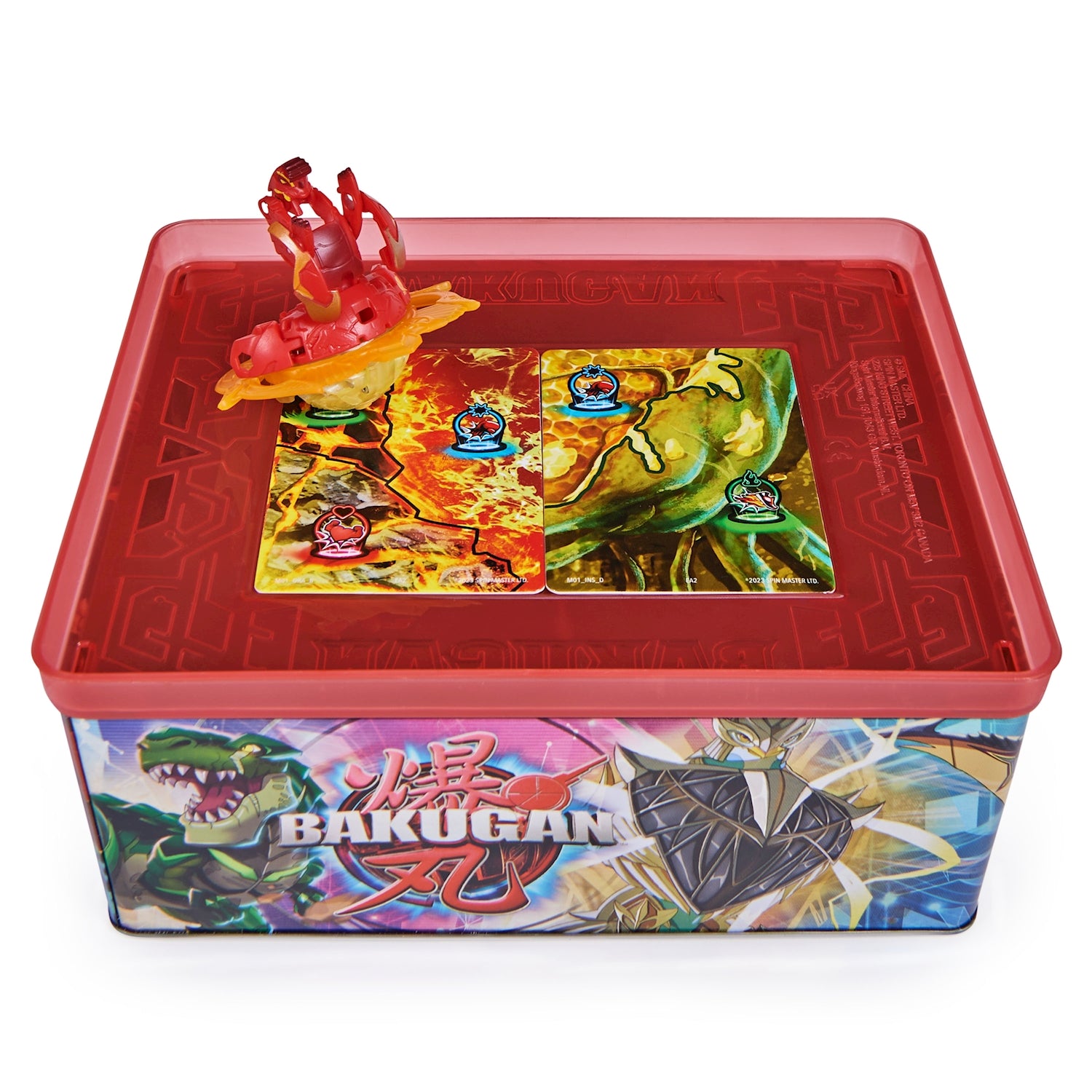 Bakugan Revolution Baku-Tin Storage Box & Spielfläche