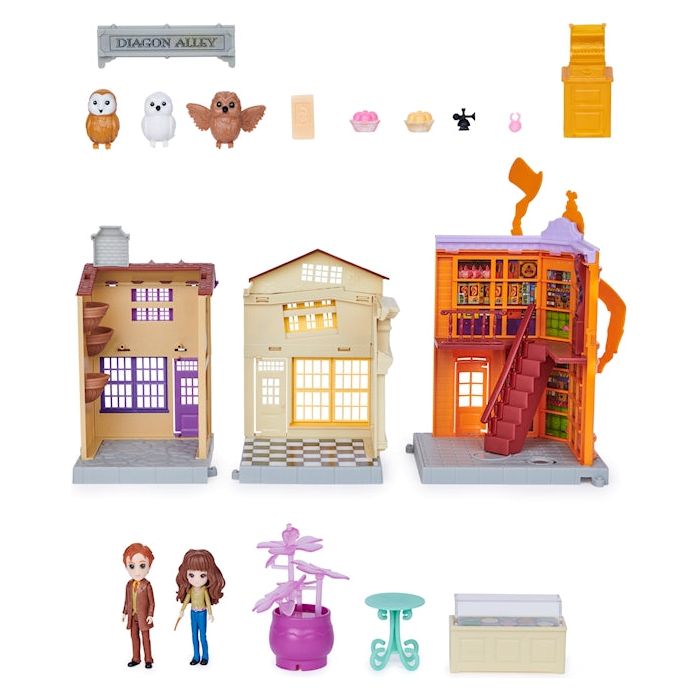 Harry Potter - Winkelgasse Spielset mit Hermine & Fred