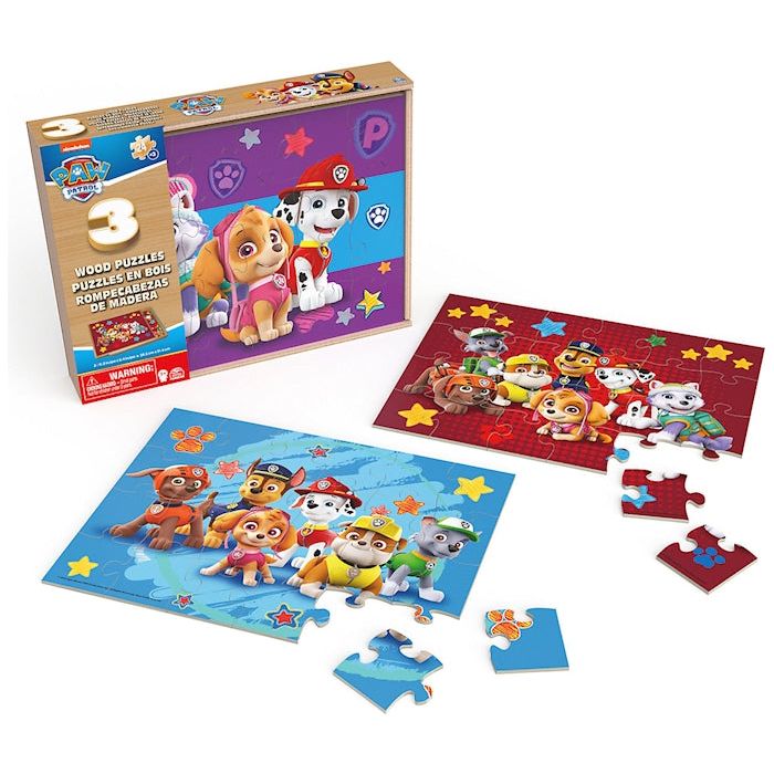 Paw Patrol - Holzpuzzle 3er Set
