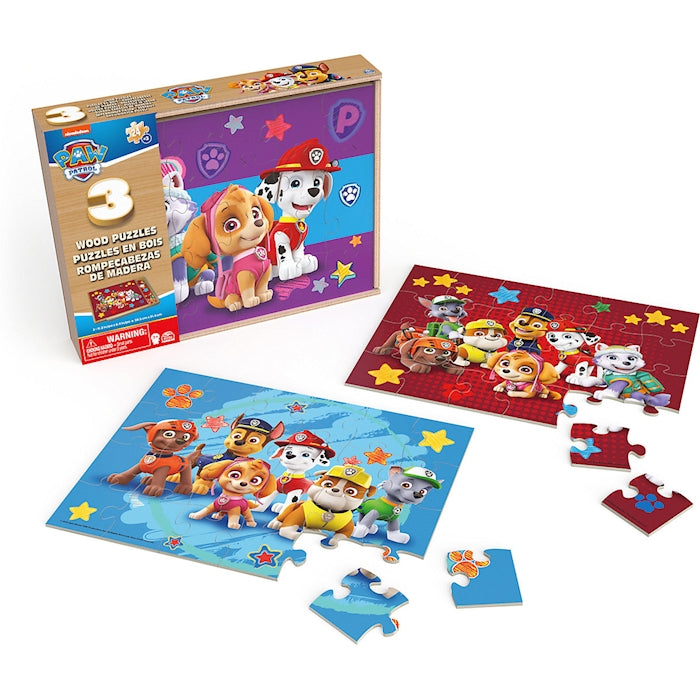 Paw Patrol - Holzpuzzle 3er Set