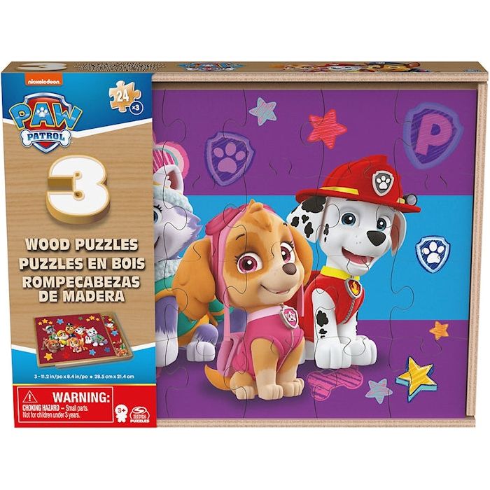 Paw Patrol - Holzpuzzle 3er Set