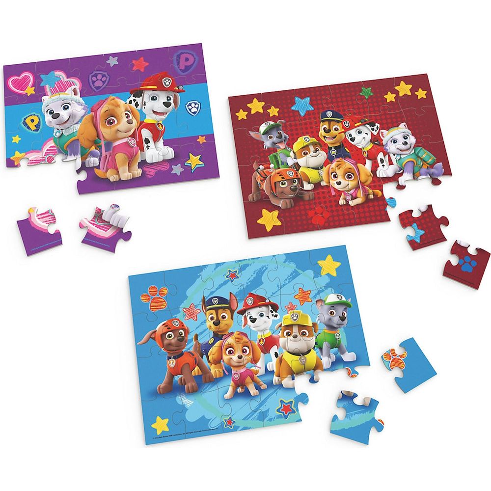 Paw Patrol - Holzpuzzle 3er Set