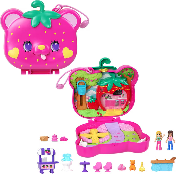 Polly Pocket Erdbeer-Bärchen-Schatulle
