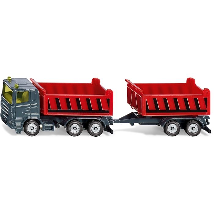 LKW mit Kippmulde und Anhänger