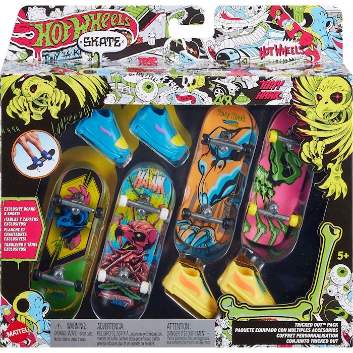 Skate Neon Bones Tony Hawk 4-er Set