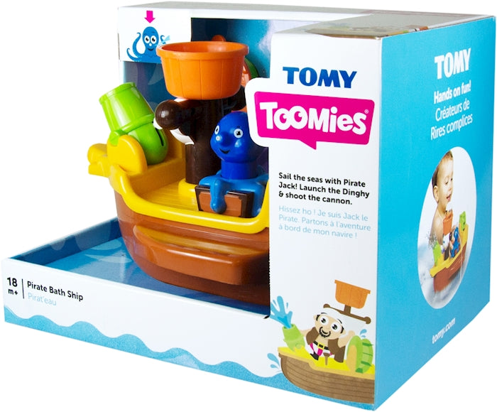 TOMY TOOMIES Piratenschiff mit lustigen Spritztieren, ab 18 Monaten