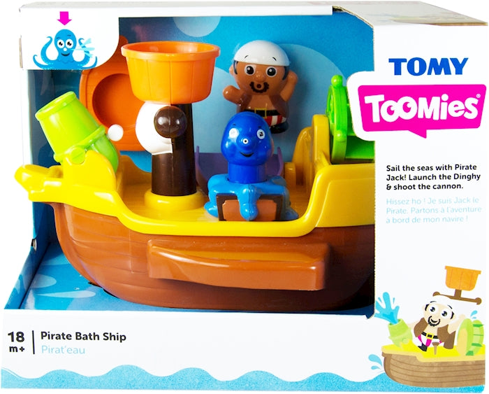 TOMY TOOMIES Piratenschiff mit lustigen Spritztieren, ab 18 Monaten