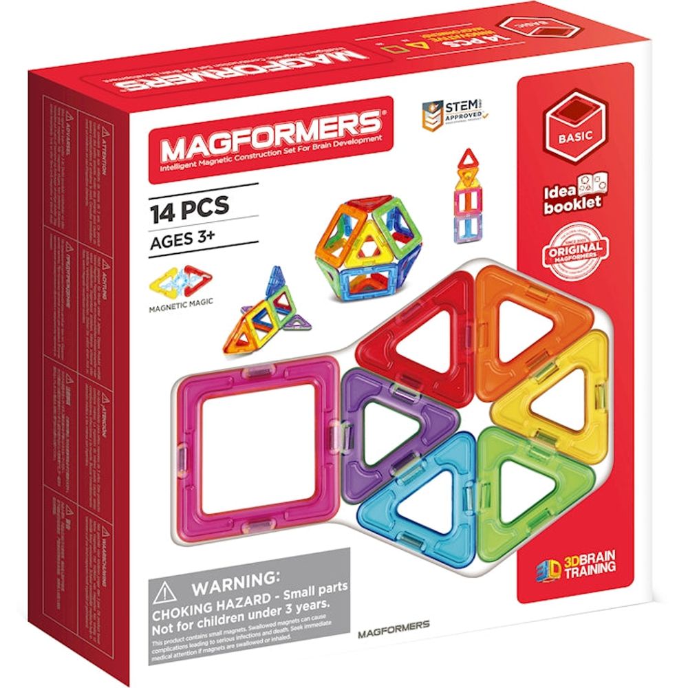 Magformers 14 Teile kreatives Bauen mit magnetischen Teilen