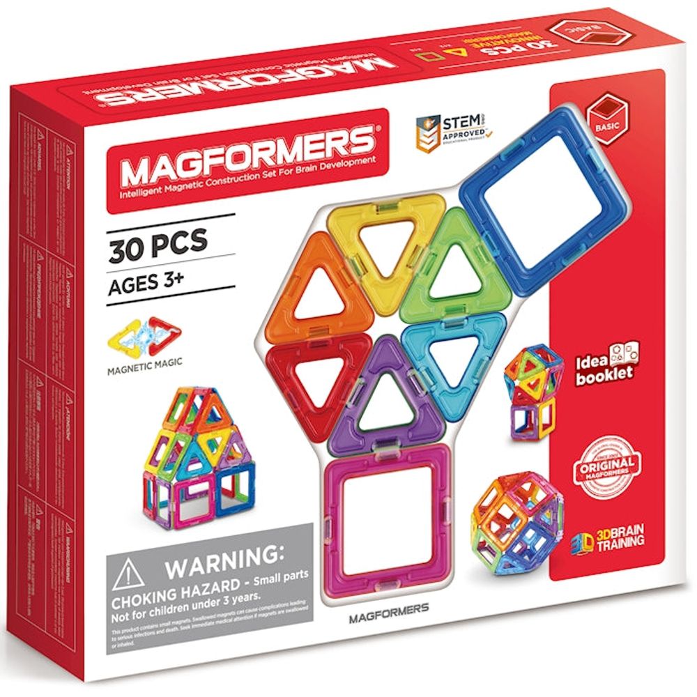 Magformers 30 Teile kreatives Bauen mit magnetischen Teilen