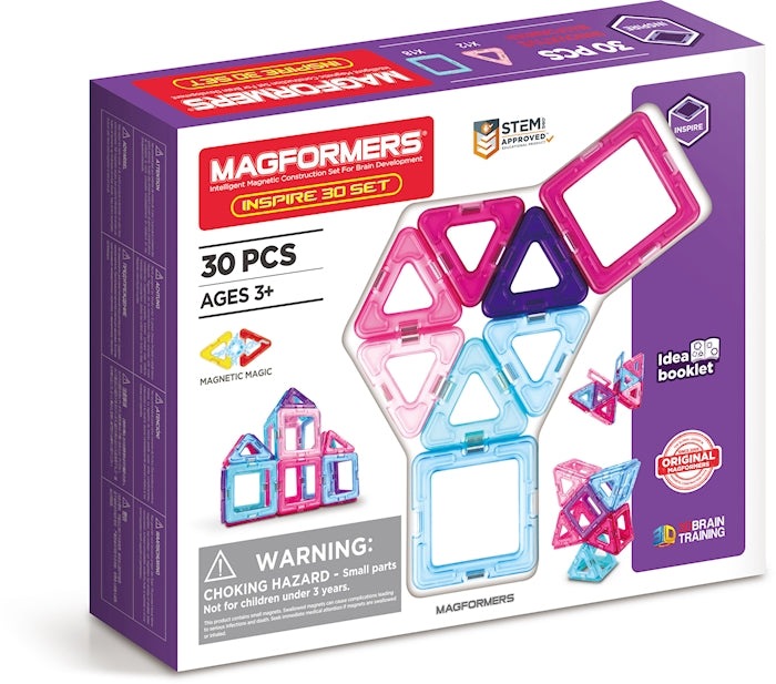 Magformers Inspire Set 30 Teile 30 magnetsiche Teile, Einsteiger oder Ergänzungsset