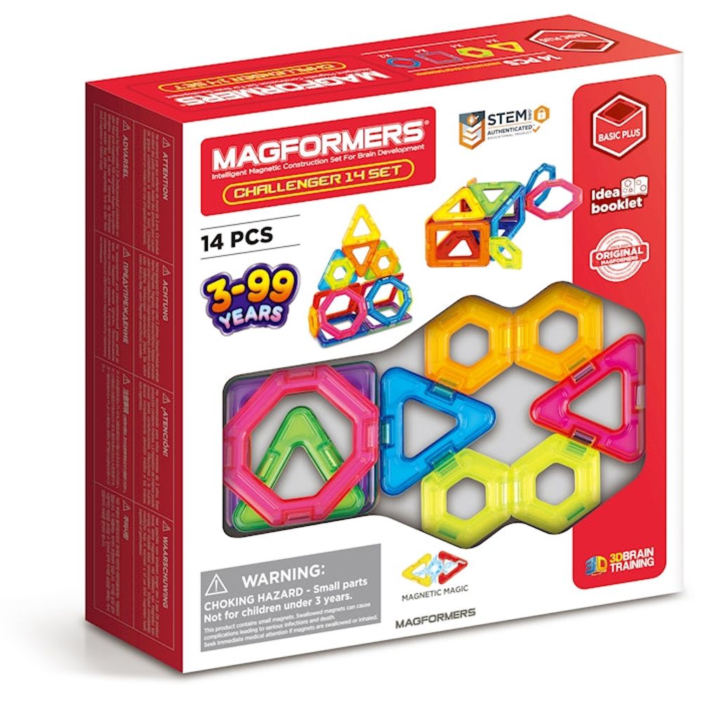 Magformers Challenger-Set 14 magnetische Teile, neue Herausforderungen