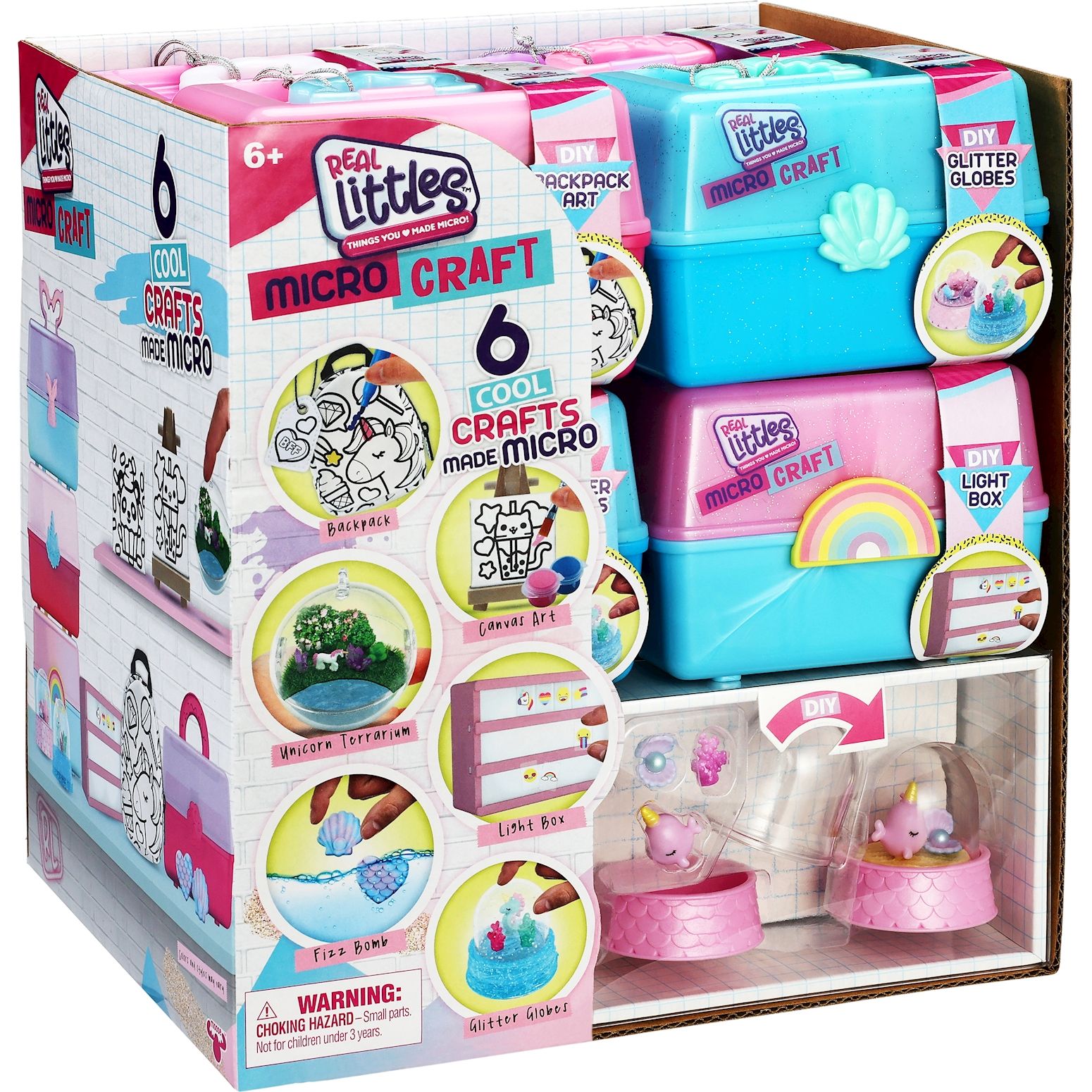 Mini-Craft Bastelkoffer (6-fach assortiert) / Einzelstück