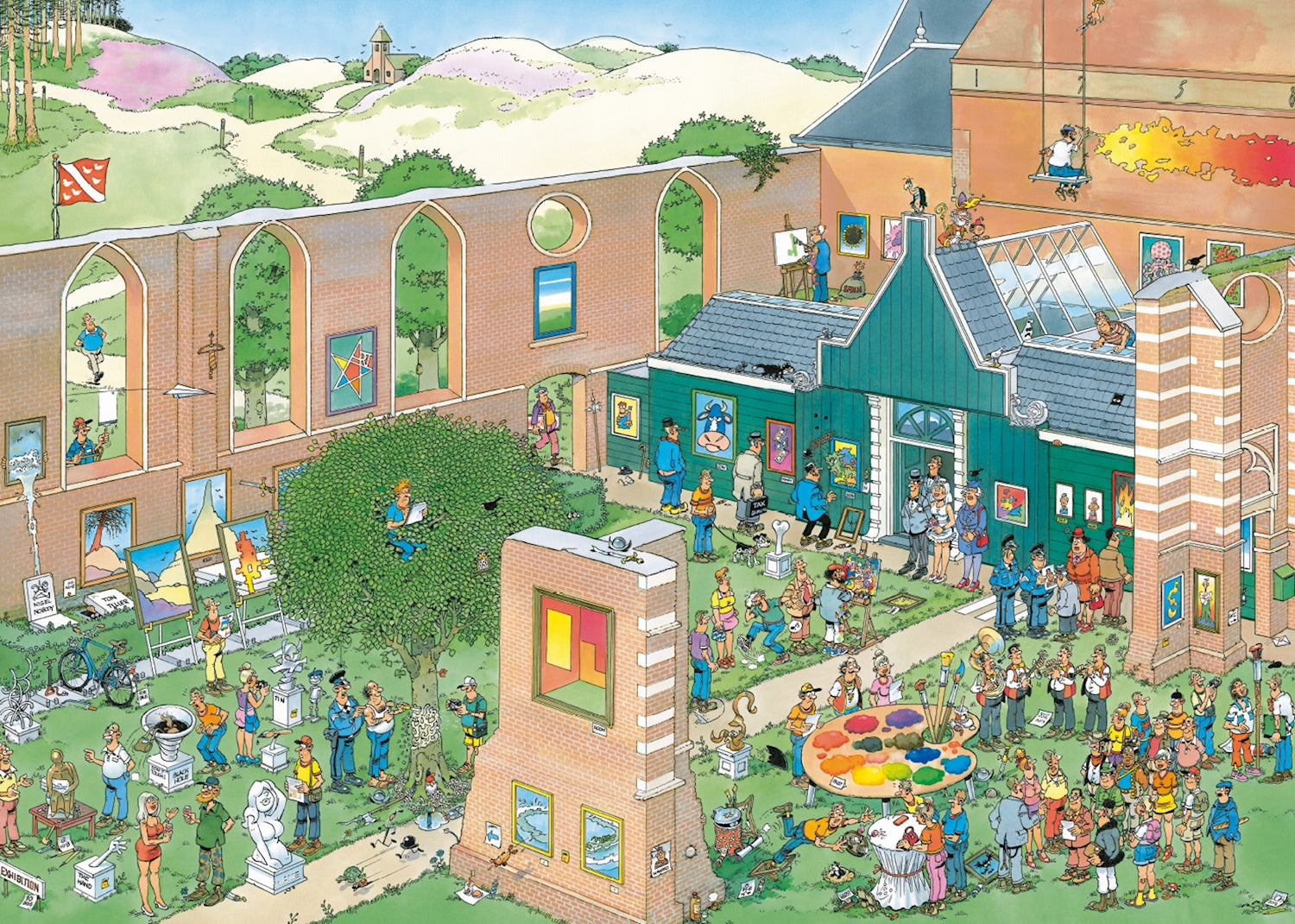 Puzzle Jan van Haasteren - Der Kunstmarkt