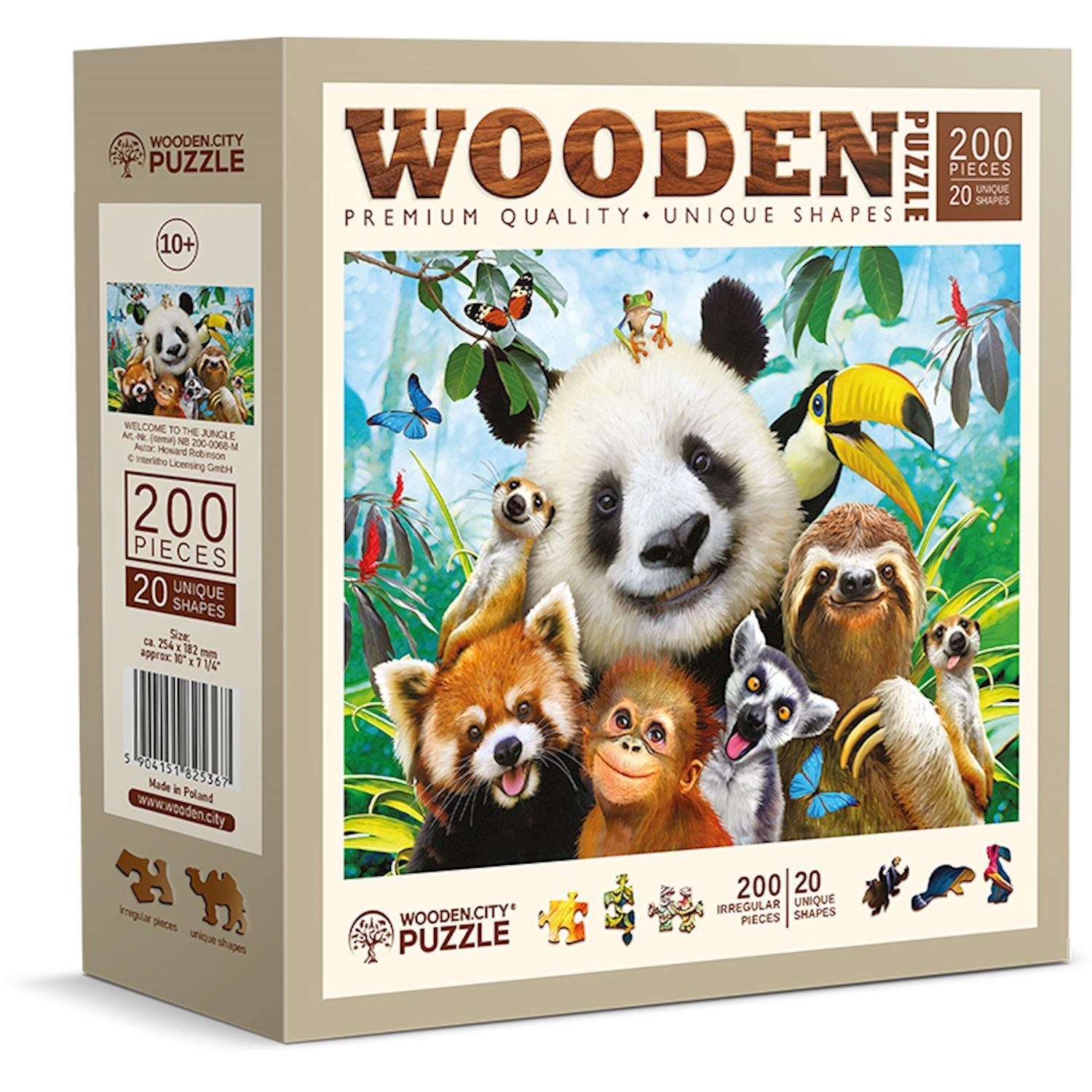 Puzzle Holz M Welcome to the Jungle