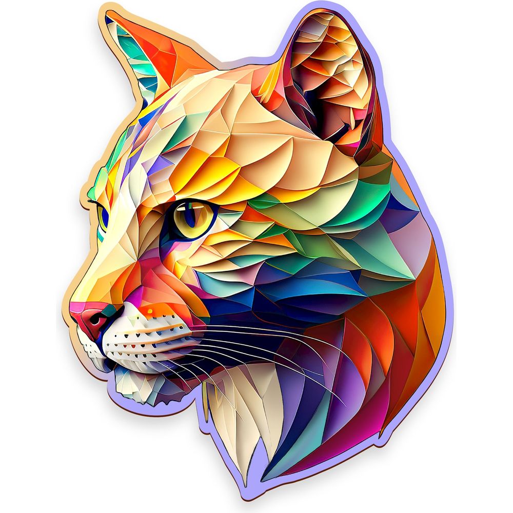 Puzzle Holz M Gaudy Cougar
