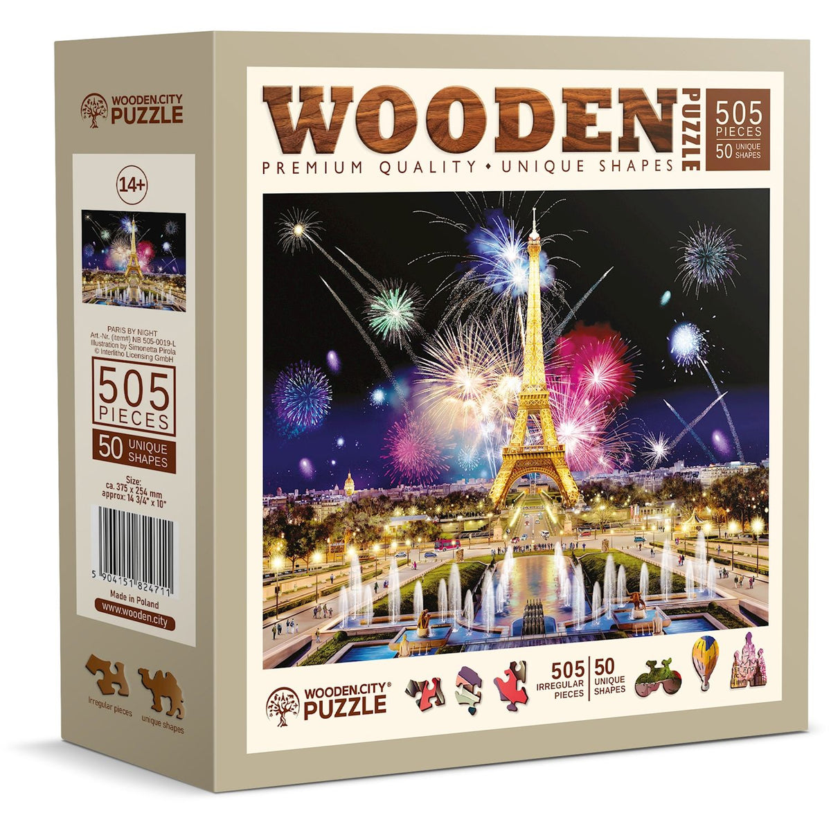 Puzzle Holz L Paris by night
