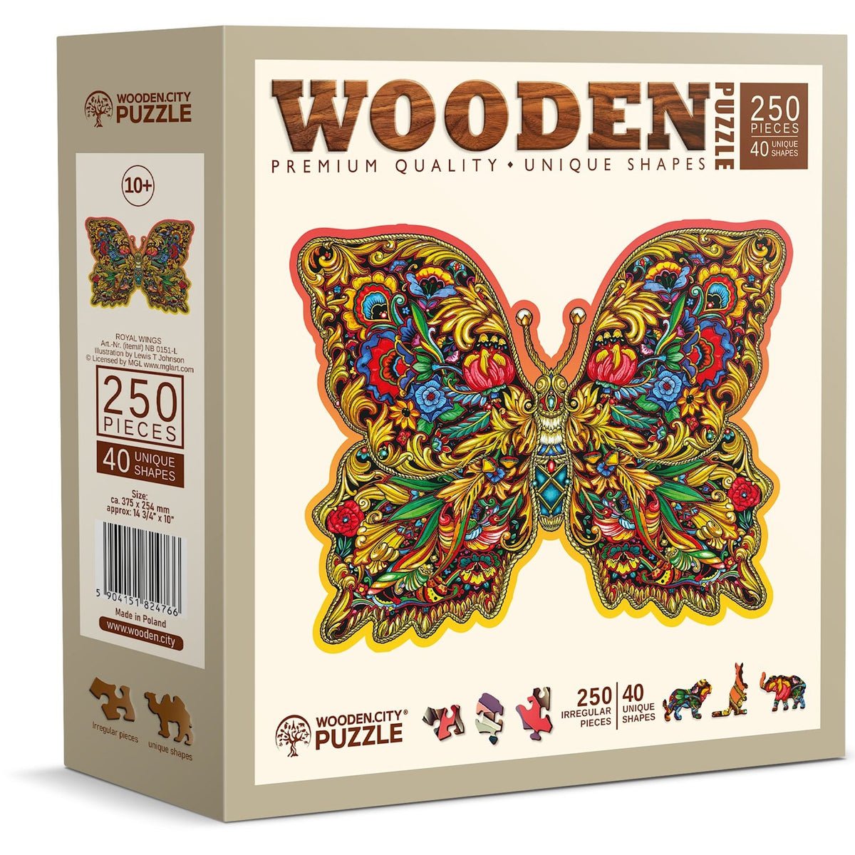 Puzzle Holz L Royal Wings