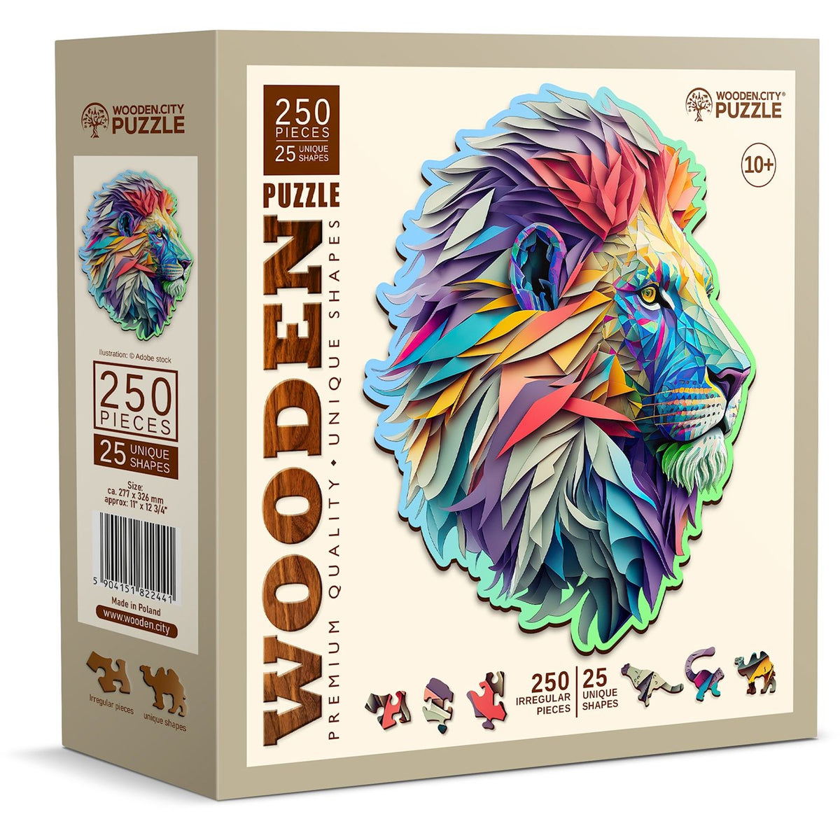Puzzle Holz L Modern Lion