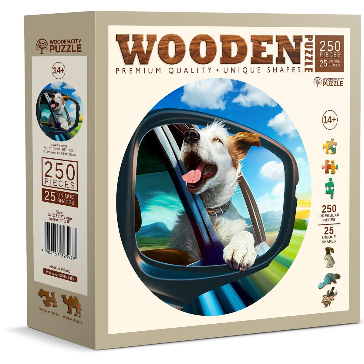 Puzzle Holz L Happy Dog