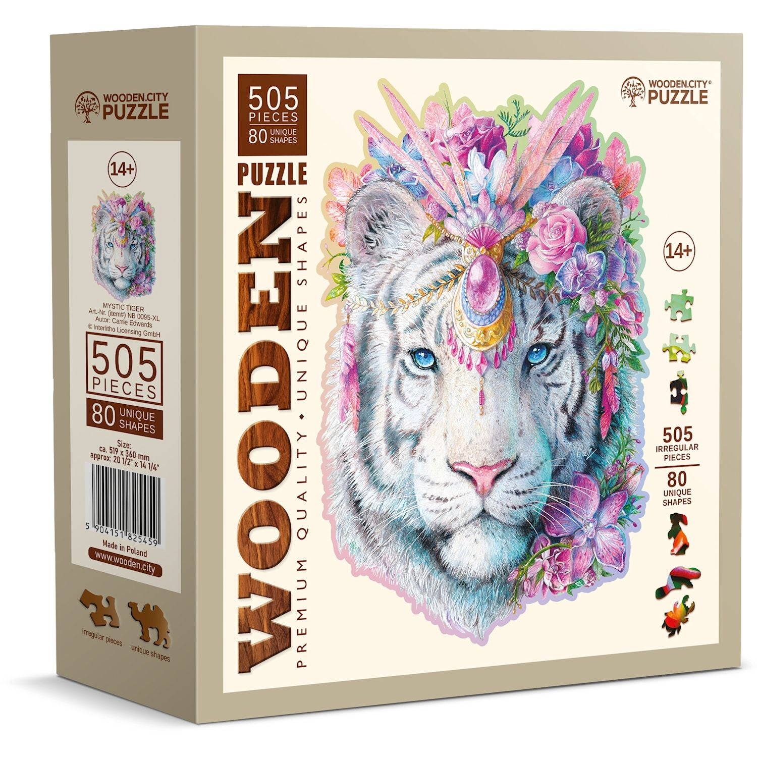 Puzzle Holz XL Mystic Tiger