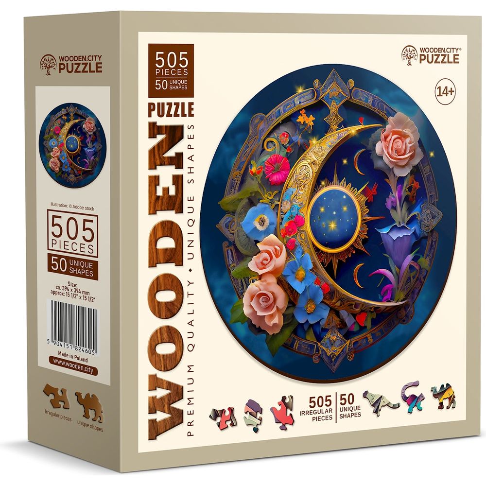 Puzzle Holz XL Flower Moon