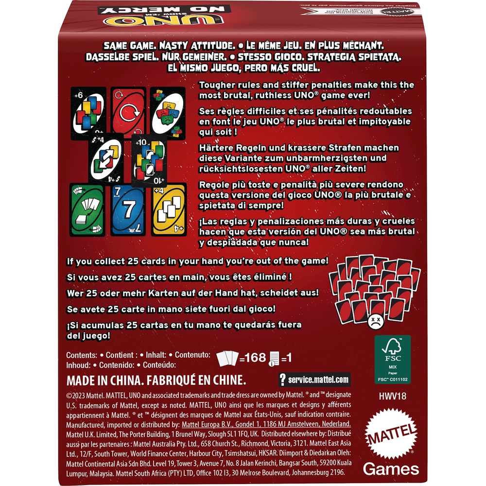 Mattel Games UNO No Mercy