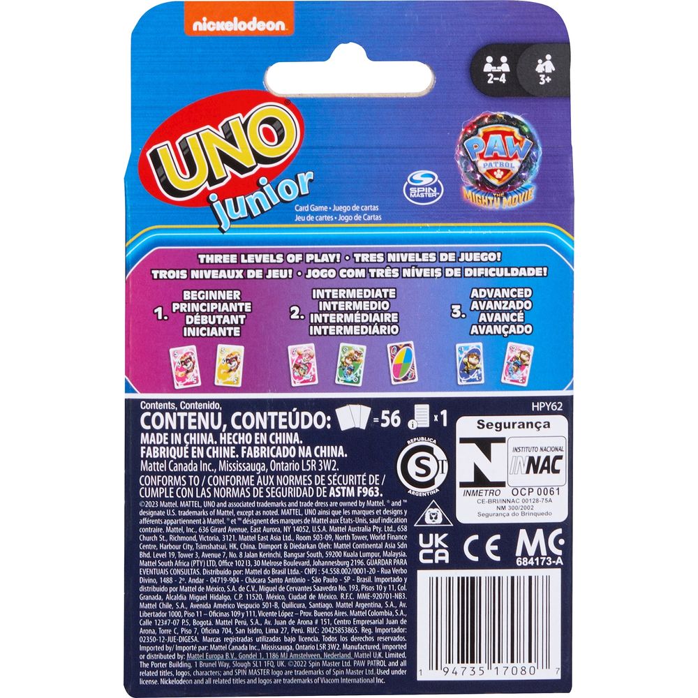 UNO Junior Paw Patrol 2