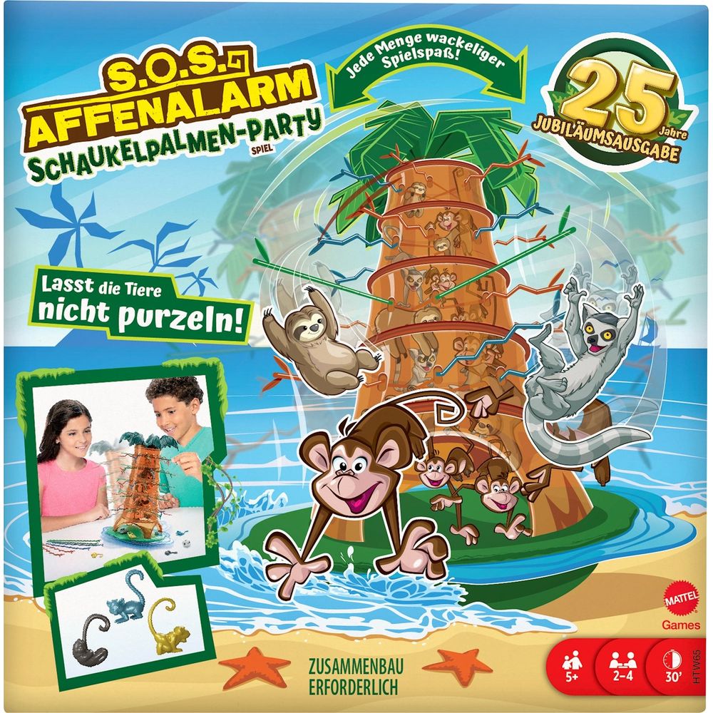 Mattel Games S.O.S. Affenalarm Schaukelpalmen