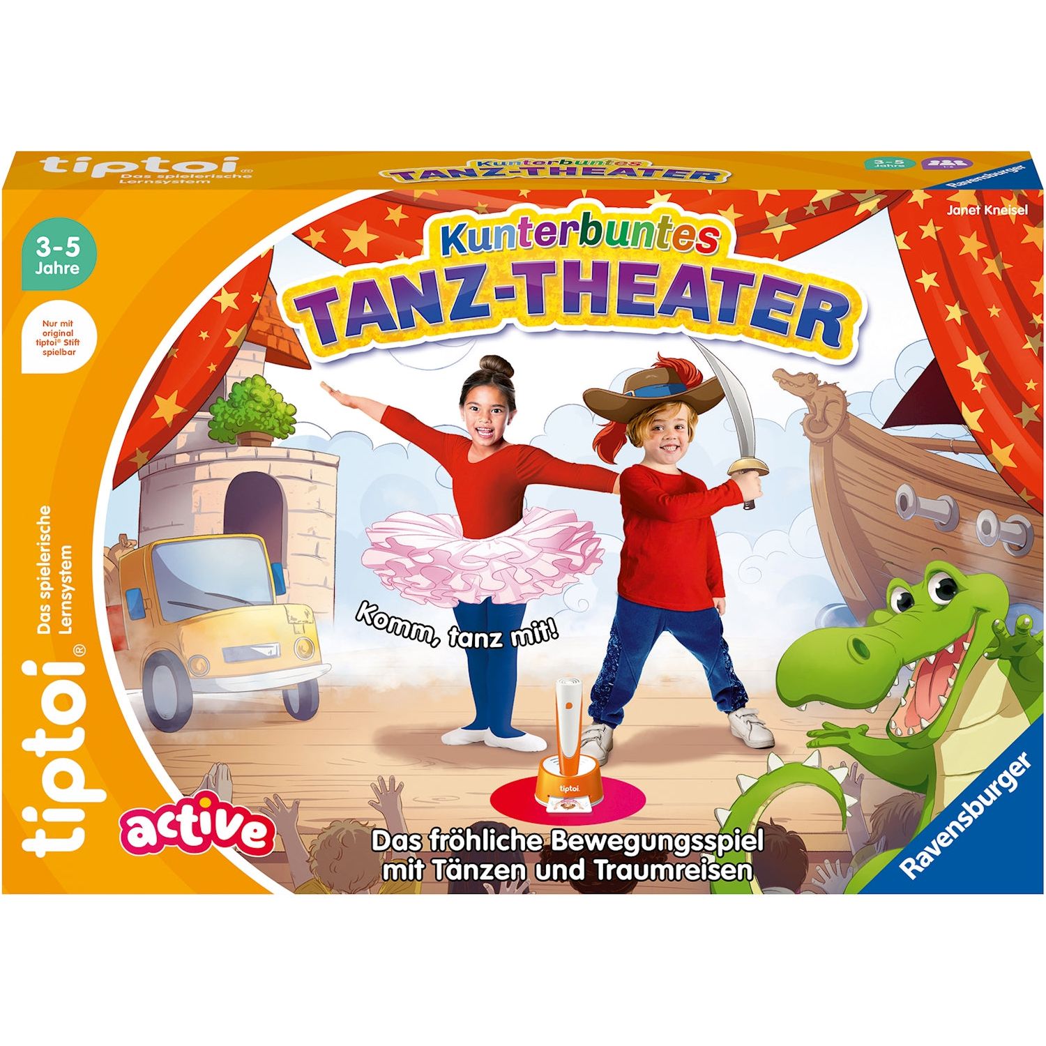 Tiptoi Tanz-Theater Set, d ACTIVE, Bewegungsspiel, Laut- sprecher, ohne Stift, ab 3 J.
