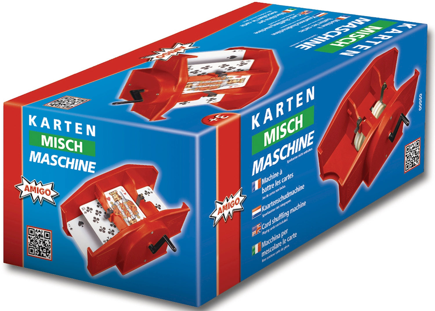 Amigo Kartenmischmaschine mechanisch mit Handkurbel