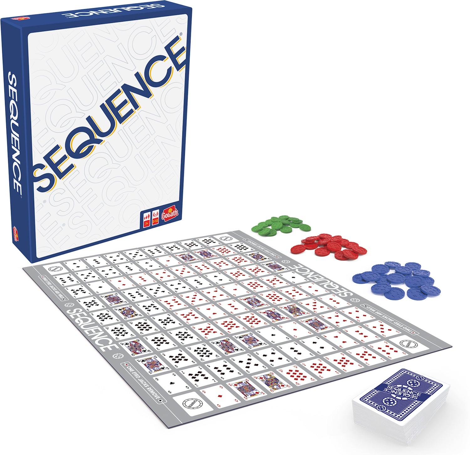 Sequence Classic, d/f/i ab 7 Jahren, 2-12 Spieler, Glücks- und Strategiespiel