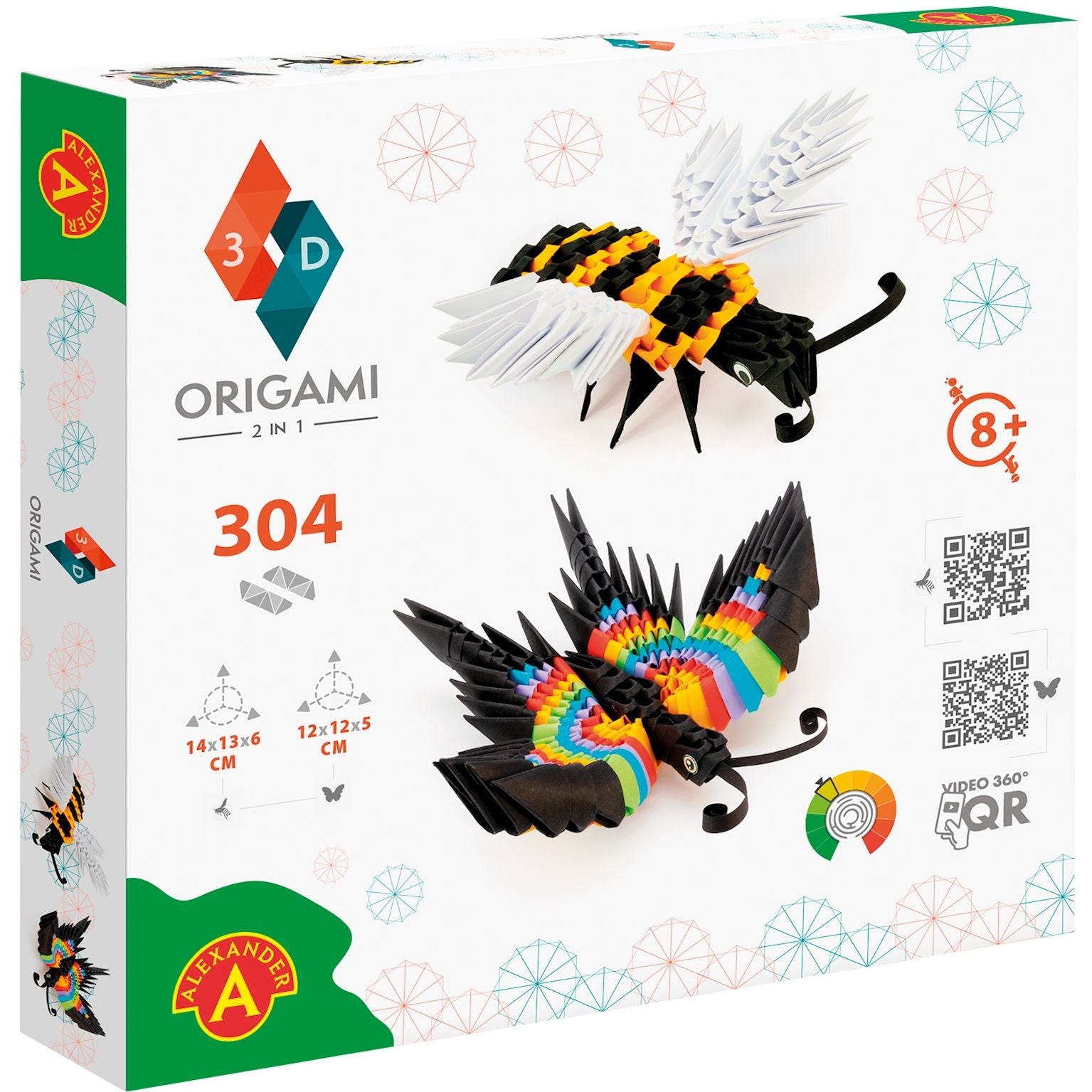 ORIGAMI 3D Biene Schmetterling