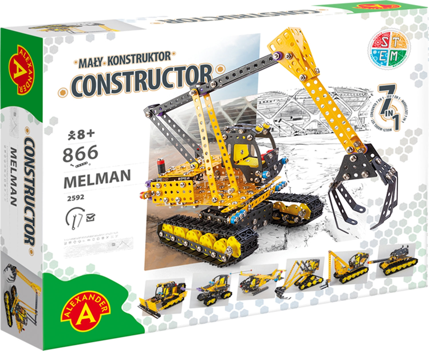 Constructor PRO Melman 7 in 1 Bauset