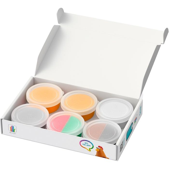 Hey Clay Bauernhof Vögel 6 Dosen