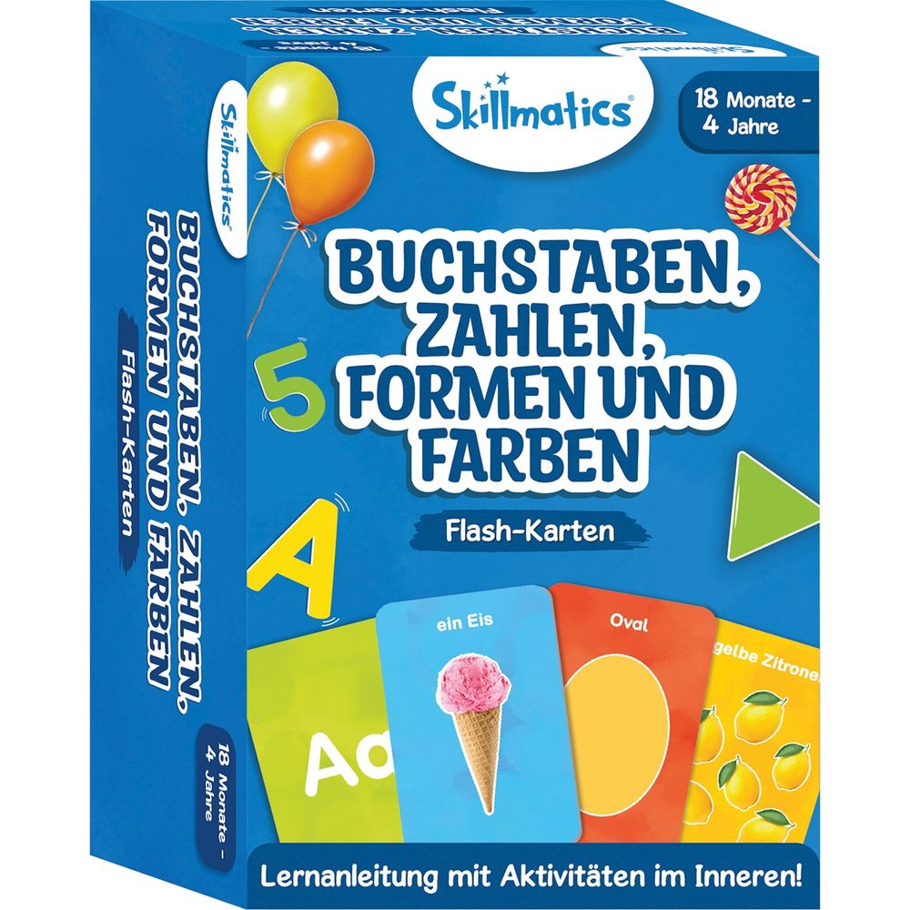 Buchstaben, Zahlen, Formen und Farben