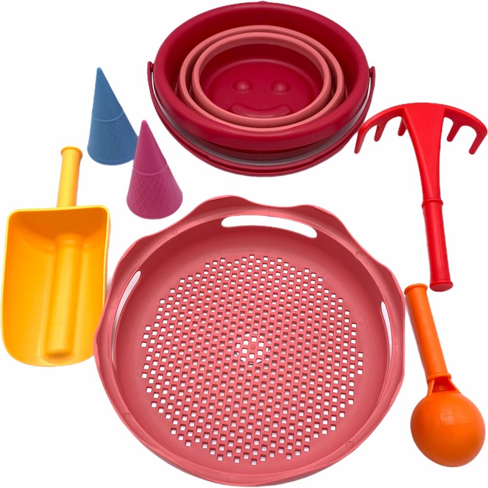 Sand Toys Faleimer-Set rot