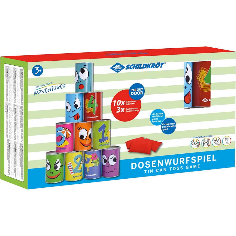 Schildkröt Dosenwurfspiel