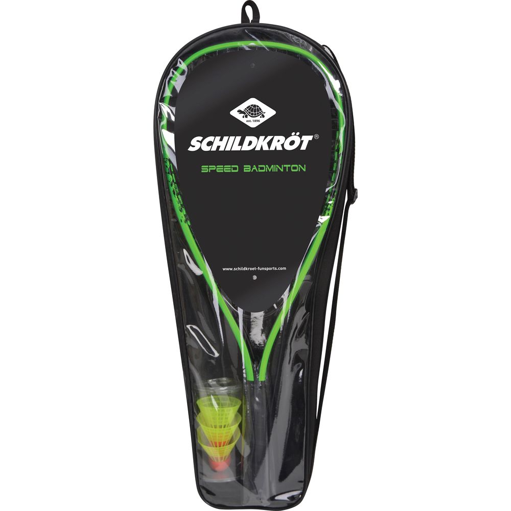 Speed Badminton Set 2 Schläger Speed, 3 Bälle, Tasche, ab 6 Jahren