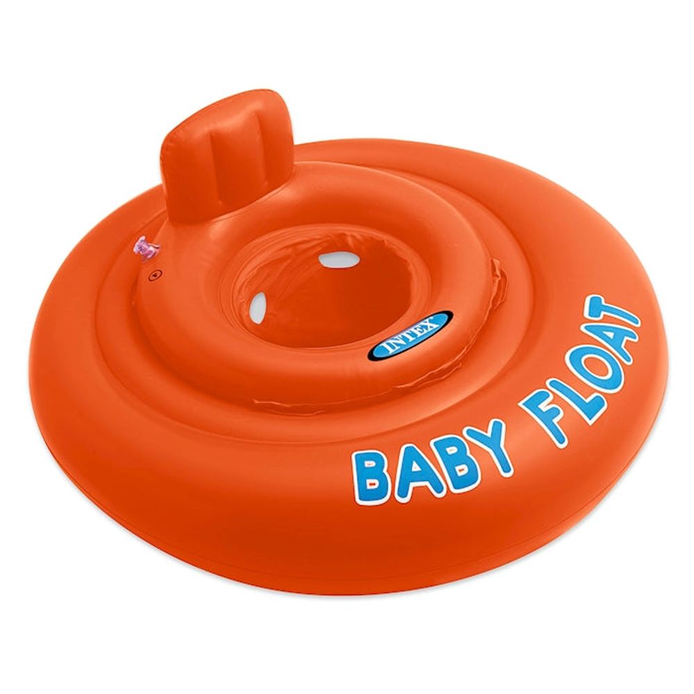 Intex Baby Float grün/gelb Ø 76 cm, aufblasbarer Baby- sicherheitsring, ab 1 Jahr