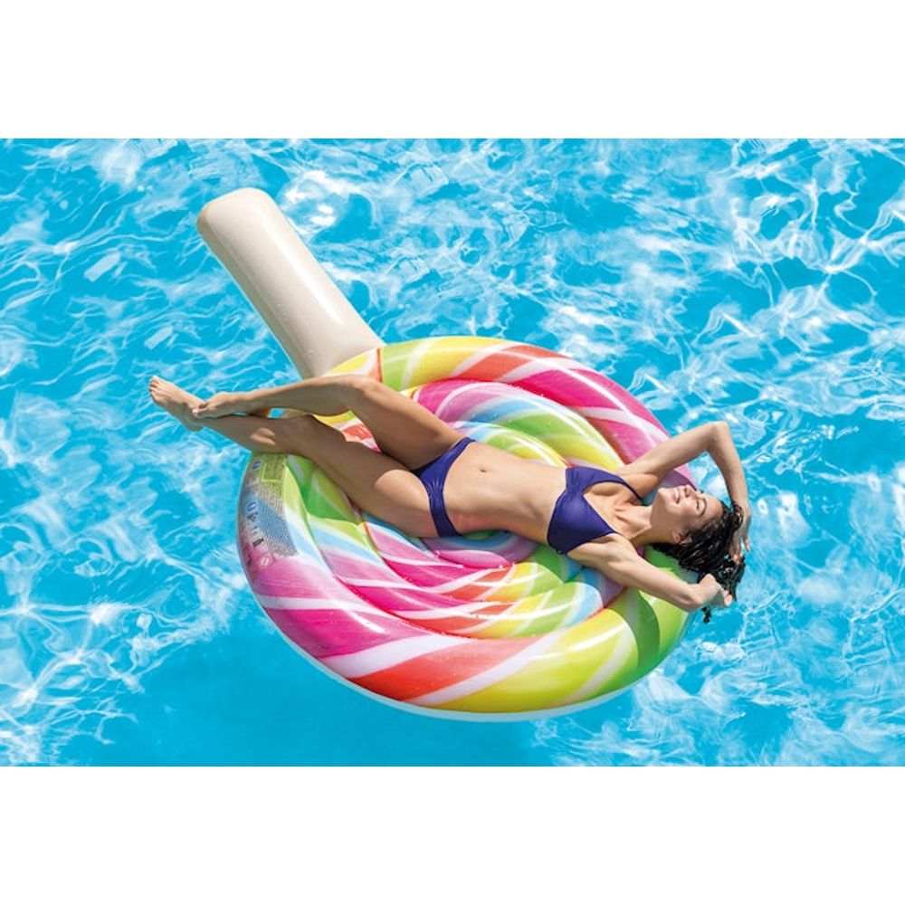 Intex Floater Rainbow Lollipop 198x127x24 cm