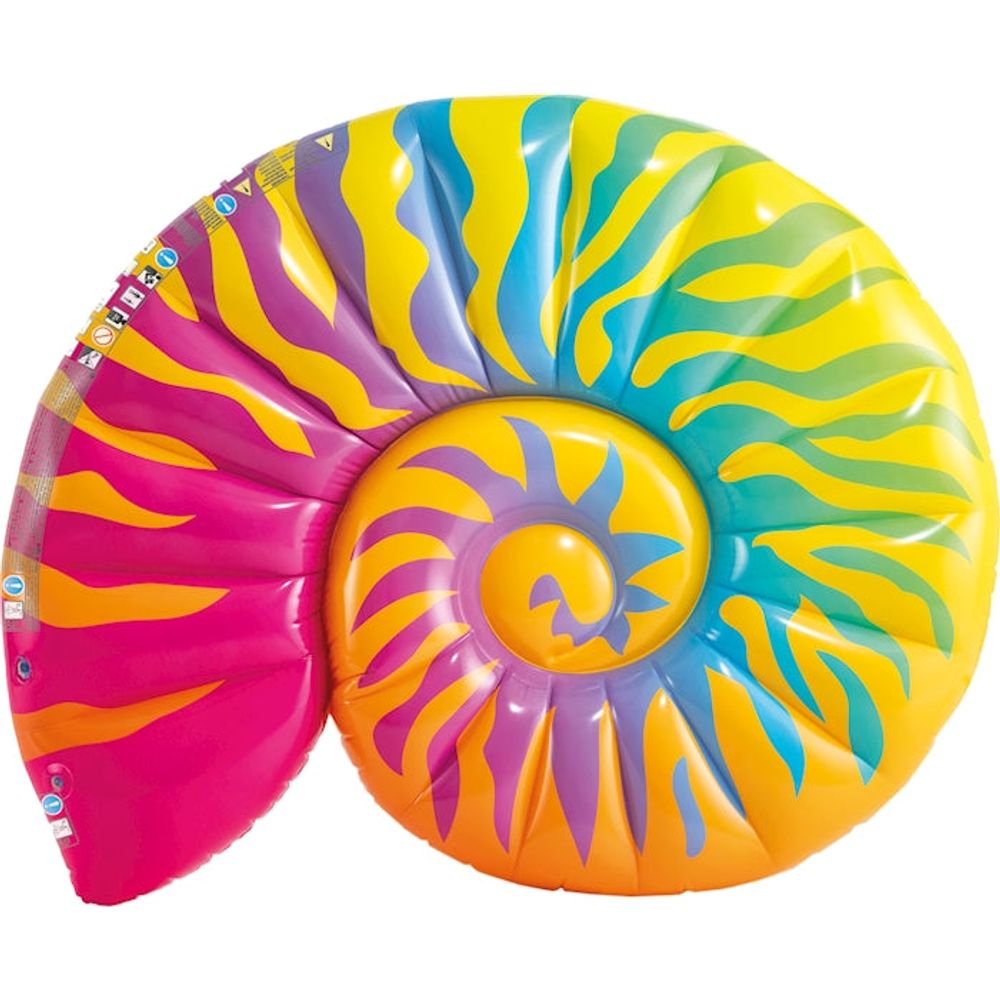 Intex Floater Muschel Regenbogen 157x127x25 cm