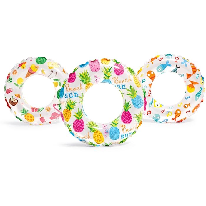 Intex Schwimmring bunte Muster 61 cm ass.