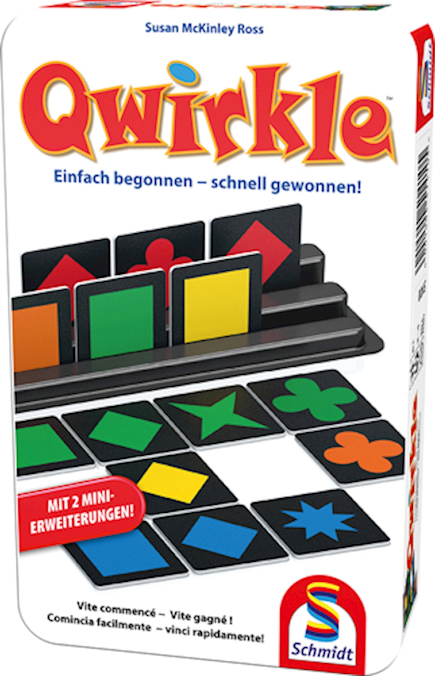 Qwirkle inkl. 2 Mini-Erweiterungen (Metalldose)