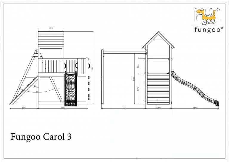 Fungoo CAROL3 slide BLUE