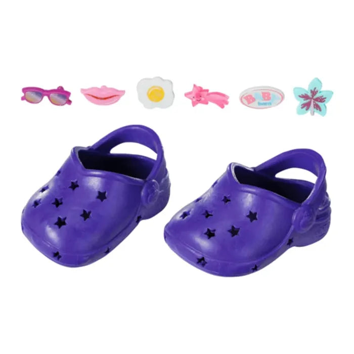 BABY born Schuhe mit Pins assortiert pink/blau/violett